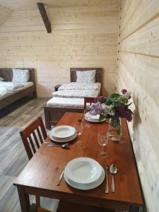 Posteľ alebo postele v izbe v ubytovaní Apartmány Kraš