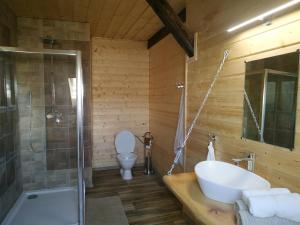 Kúpeľňa v ubytovaní Apartmány Kraš