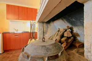 Kuchyň nebo kuchyňský kout v ubytování Apartments Bazjak