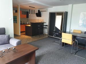 Kuchyňa alebo kuchynka v ubytovaní Warszawska Centrum - w cenie 4 rowery, łódka wiosłowa, kajak, rower wodny, plaża