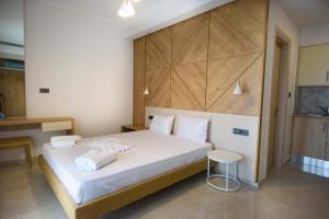 Krevet ili kreveti u jedinici u okviru objekta Villa Ikaros