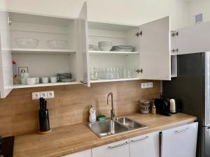 Kuchyň nebo kuchyňský kout v ubytování Apartment Poruba GARDEN VIEW + 7 fotografií