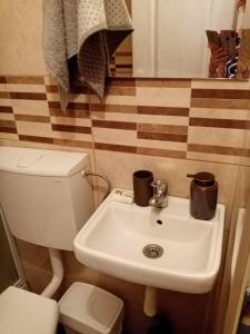 Koupelna v ubytování DUŠICA APARTMANI