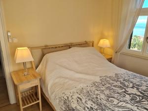 En eller flere senge i et værelse på Villa Jure - Apartment Mirjana