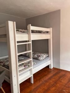 Krevet ili kreveti u jedinici u okviru objekta Apartmany u Synagogy