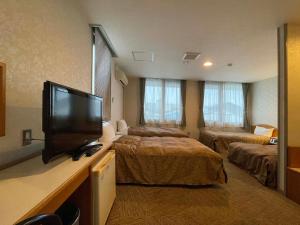 TV a/nebo společenská místnost v ubytování Hotel Ginsui + 34 fotografií