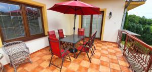 A balcony or terrace at Privat Ivan