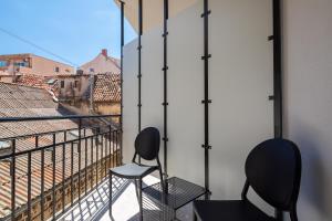 Balkón nebo terasa v ubytování Luxury rooms Unicus I, II, IV