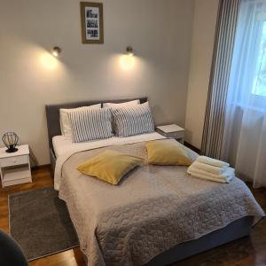 Postel nebo postele na pokoji v ubytování Pokoje U Beaty