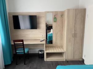 Postel nebo postele na pokoji v ubytování Hotel Steakhouse Am Rathaus