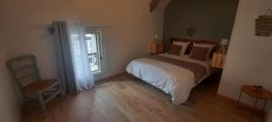 Кровать или кровати в номере Le clos des sources