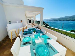 A view of the pool at Miramar Corsica or nearby