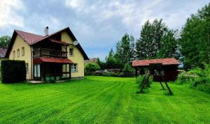 Vonkajšia záhrada v ubytovaní Apartmány Srní u Hlinska