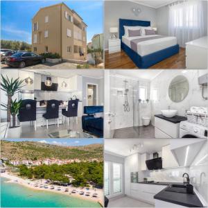 a collage of photos of a hotel room at Silver Lux Suite - NEW in Zaboric