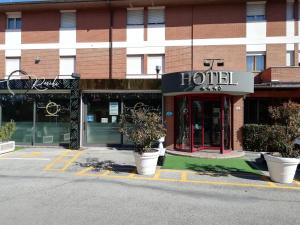 a hotel on the side of a street at Hotel Rossi in San Marino