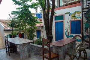 Chapada Backpackers Hostel Agência的阳台或露台
