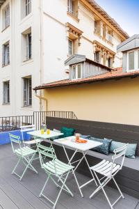 Балкон или терраса в Hôtel les Cigales