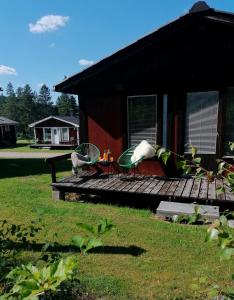 Zahrada ubytování Ekesberget Stugby stuga 15