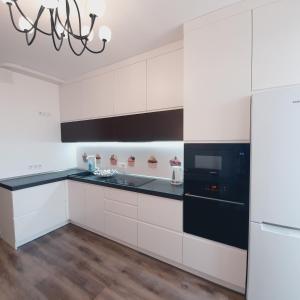 Η κουζίνα ή μικρή κουζίνα στο Lux apartment in Kiev