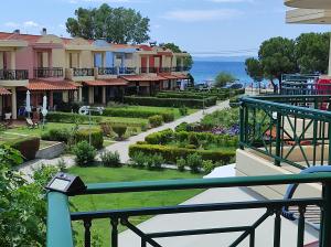 a view from the balcony of a resort at Marianne in Nikiti