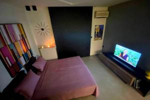 TV a/nebo společenská místnost v ubytování VYRON 1 ELEGANCE