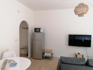 TV a/nebo společenská místnost v ubytování Panoramica Flat