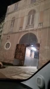 a view of a building from a car window at La Casetta Due in Teramo