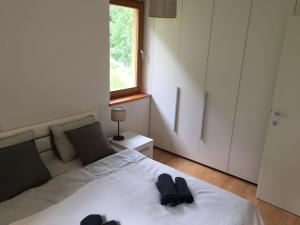 Posteľ alebo postele v izbe v ubytovaní Ferienappartement Obertschern