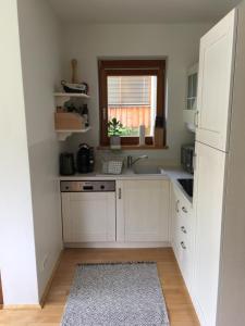 Kuchyňa alebo kuchynka v ubytovaní Ferienappartement Obertschern