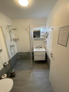 Ένα μπάνιο στο Nici´s Appartements