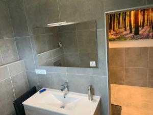 Koupelna v ubytování Boardinghouse Saargau