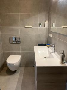 Koupelna v ubytování Boardinghouse Saargau
