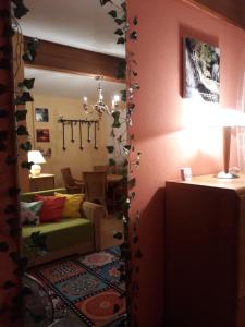 Część wypoczynkowa w obiekcie Ferienwohnung Orchidee