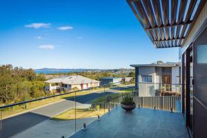 a view from the balcony of a house at Kingfisher Retreat @ Eden Cove in Eden