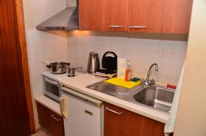 
A kitchen or kitchenette at Astacos Studios
