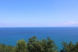 een uitzicht op een grote hoeveelheid water bij Ellysblue in Pizzo