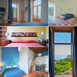 Postel nebo postele na pokoji v ubytování La Casa sul Blu Albergo Diffuso
