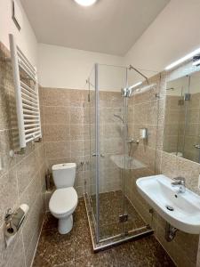 Kúpeľňa v ubytovaní Thomas Hotel Budapest