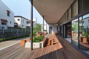 Balkón nebo terasa v ubytování MUSTARD HOTEL SHIMOKITAZAWA
