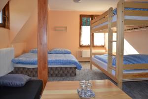 Postel nebo postele na pokoji v ubytování Penzion pod Severákem