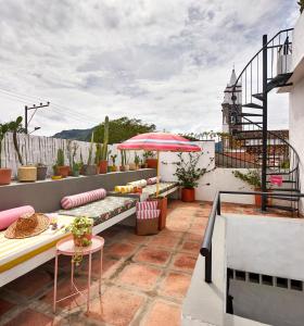 Uma varanda ou terraço em Casa Amberes