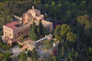 an overhead view of a large building with trees at Soho Boutique Castillo de Santa Catalina - Adults Recommended in Málaga