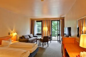 TV a/nebo společenská místnost v ubytování Hotel Quellenhof