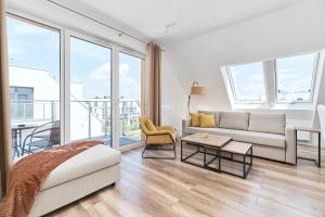 Część wypoczynkowa w obiekcie Villa Nova Lux Apartment Wrocław Kowale by Noclegi Renters