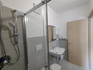 Koupelna v ubytování Hotel Da Marco