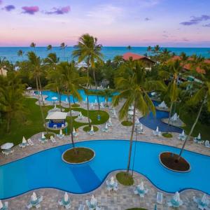 an aerial view of a resort with a pool at Studio Experience Marulhos Resort in Porto De Galinhas