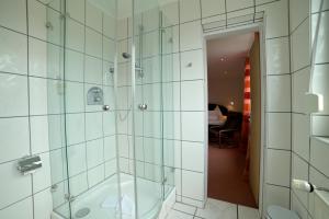Koupelna v ubytování Hotel Zrenners GARNI