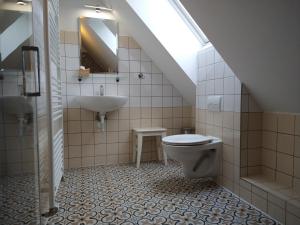 Koupelna v ubytování Apartmány Malý mnich