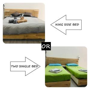 Ένα ή περισσότερα κρεβάτια σε δωμάτιο στο Santa Viola House - By AyDesHouse