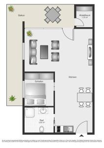 Plán poschodí v ubytovaní Appartementhaus Montana KG